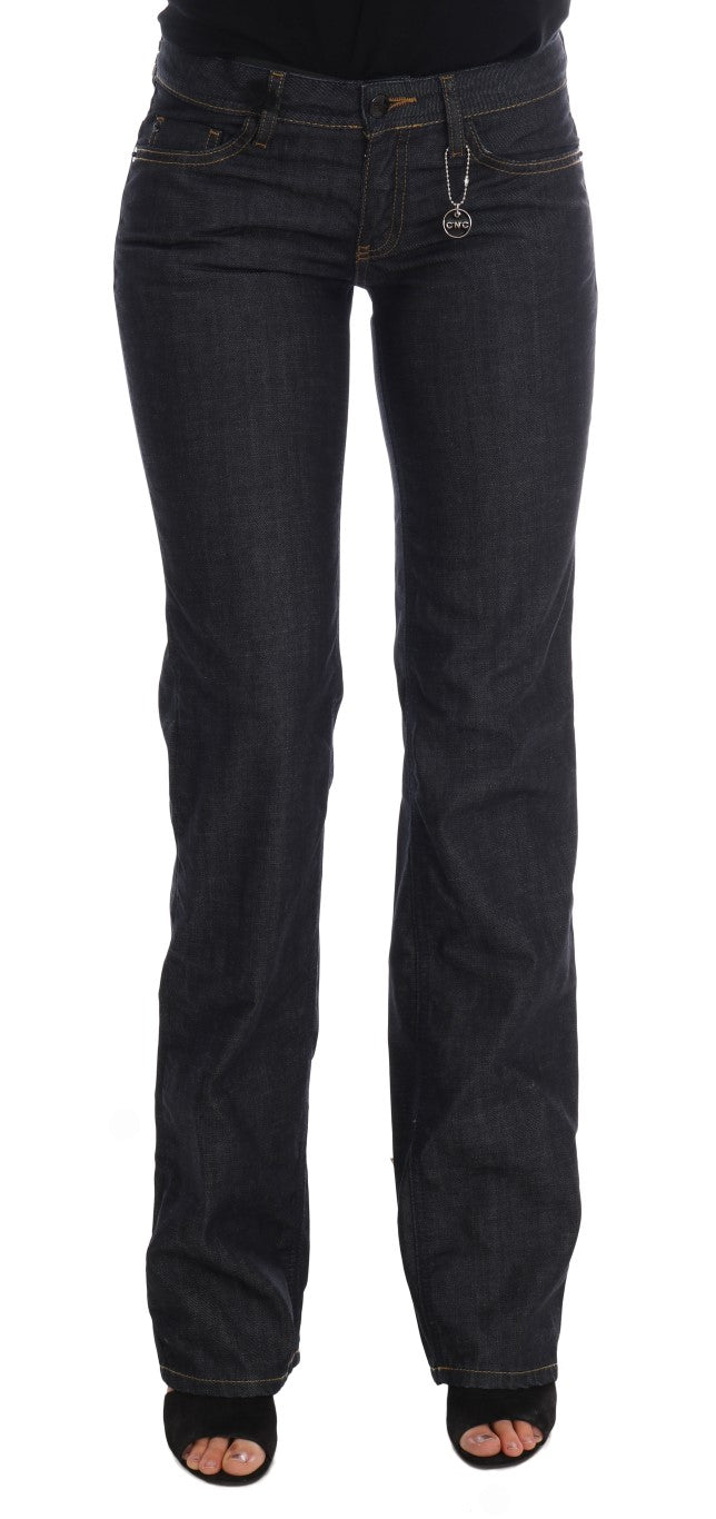 Costume National Dark Blue Cotton Classic Fit Jeans $537.00 Costume National Luzworld