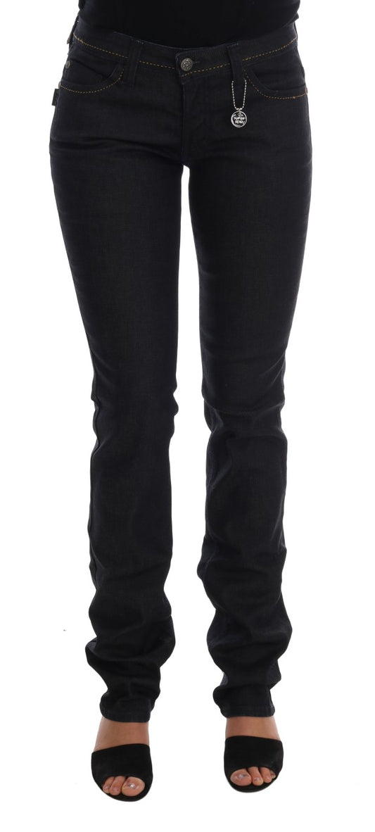 Costume National Blue Cotton Stretch Slim Fit Jeans $537.00 Costume National Luzworld