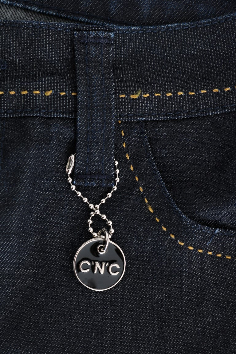 Costume National Blue Cotton Stretch Slim Fit Jeans $537.00 Costume National Luzworld