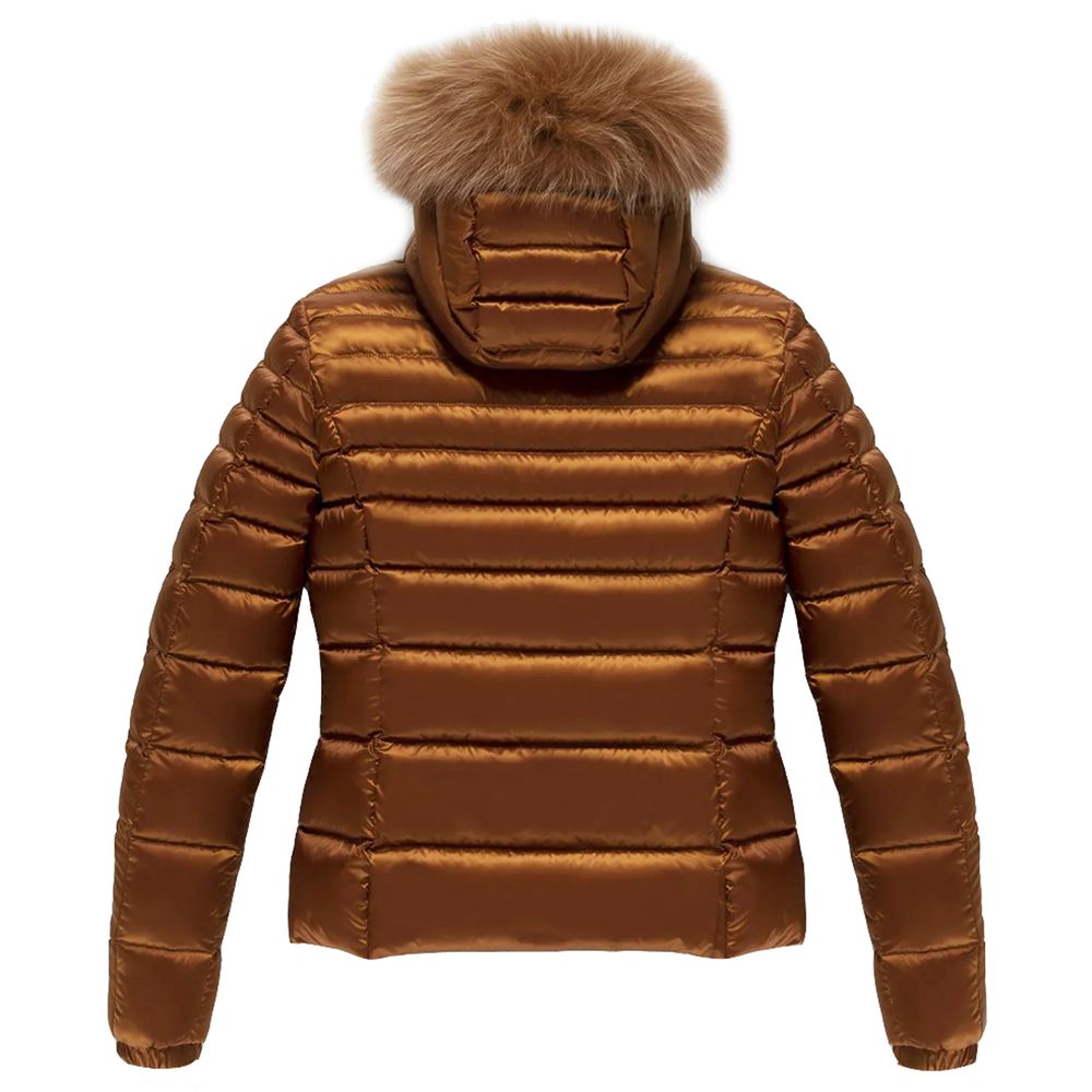 Refrigiwear Orange Nylon Women Jacket $682.00 Refrigiwear Luzworld