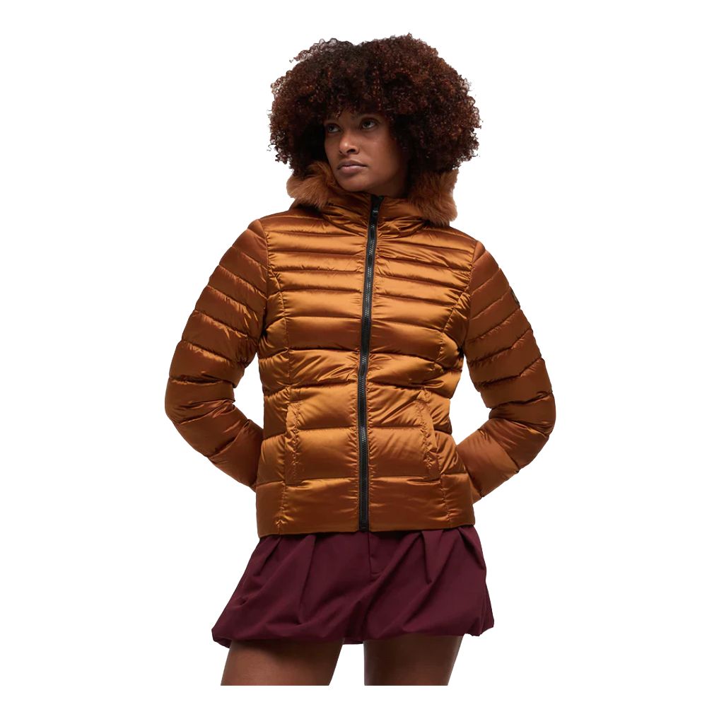 Refrigiwear Orange Nylon Women Jacket $682.00 Refrigiwear Luzworld