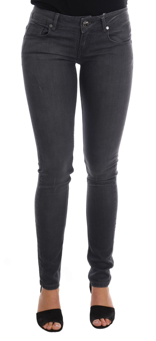 Acht Gray Cotton Slim Fit Denim Jeans $280.00 Acht Luzworld