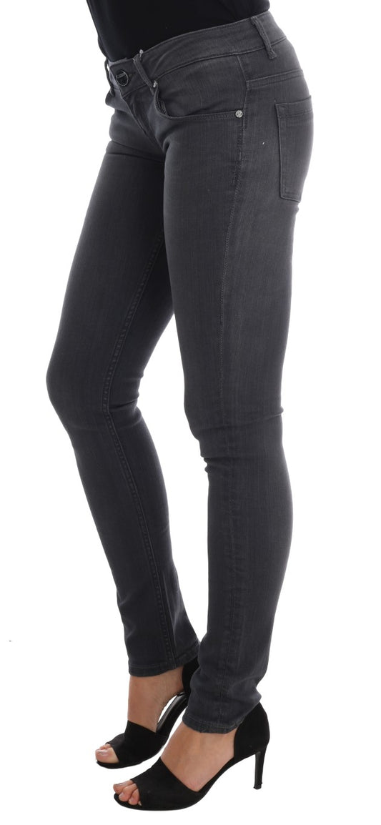 Acht Gray Cotton Slim Fit Denim Jeans $280.00 Acht Luzworld
