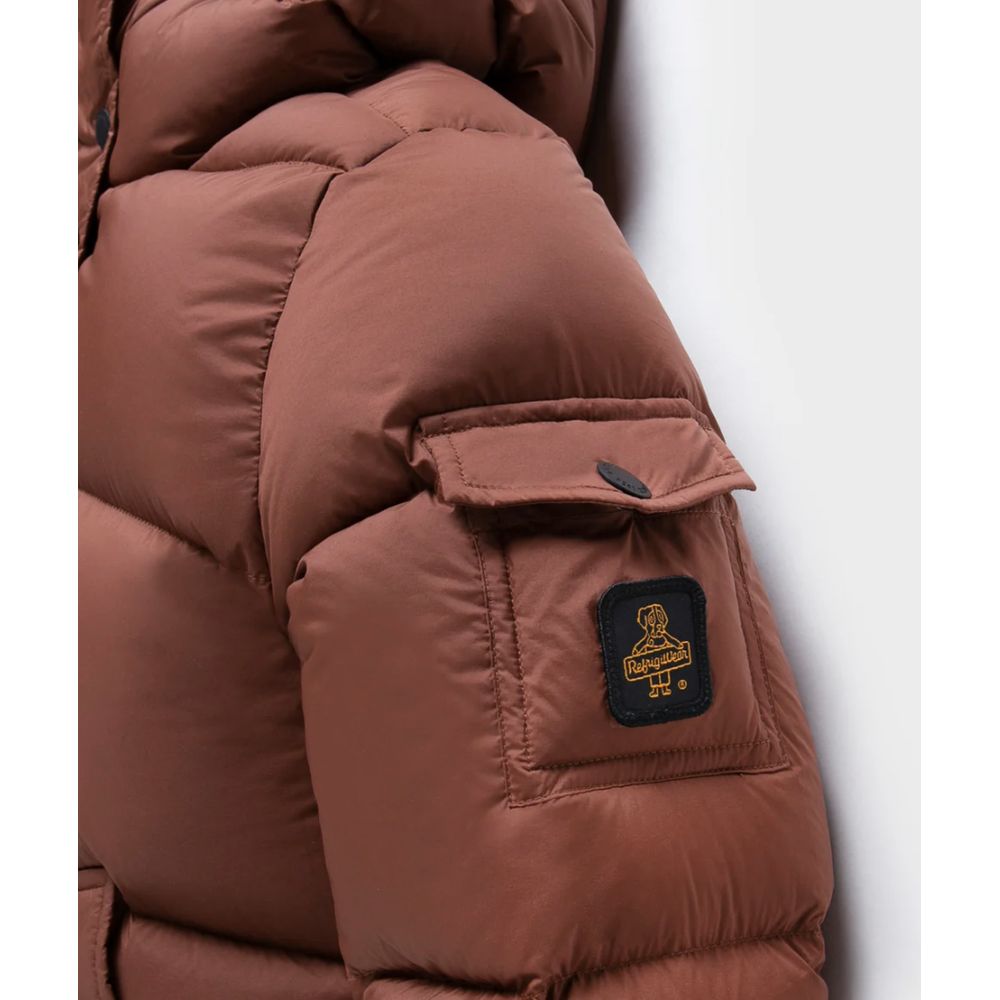 Refrigiwear Brown Polyester Jackets & Coat $640.00 Refrigiwear Luzworld