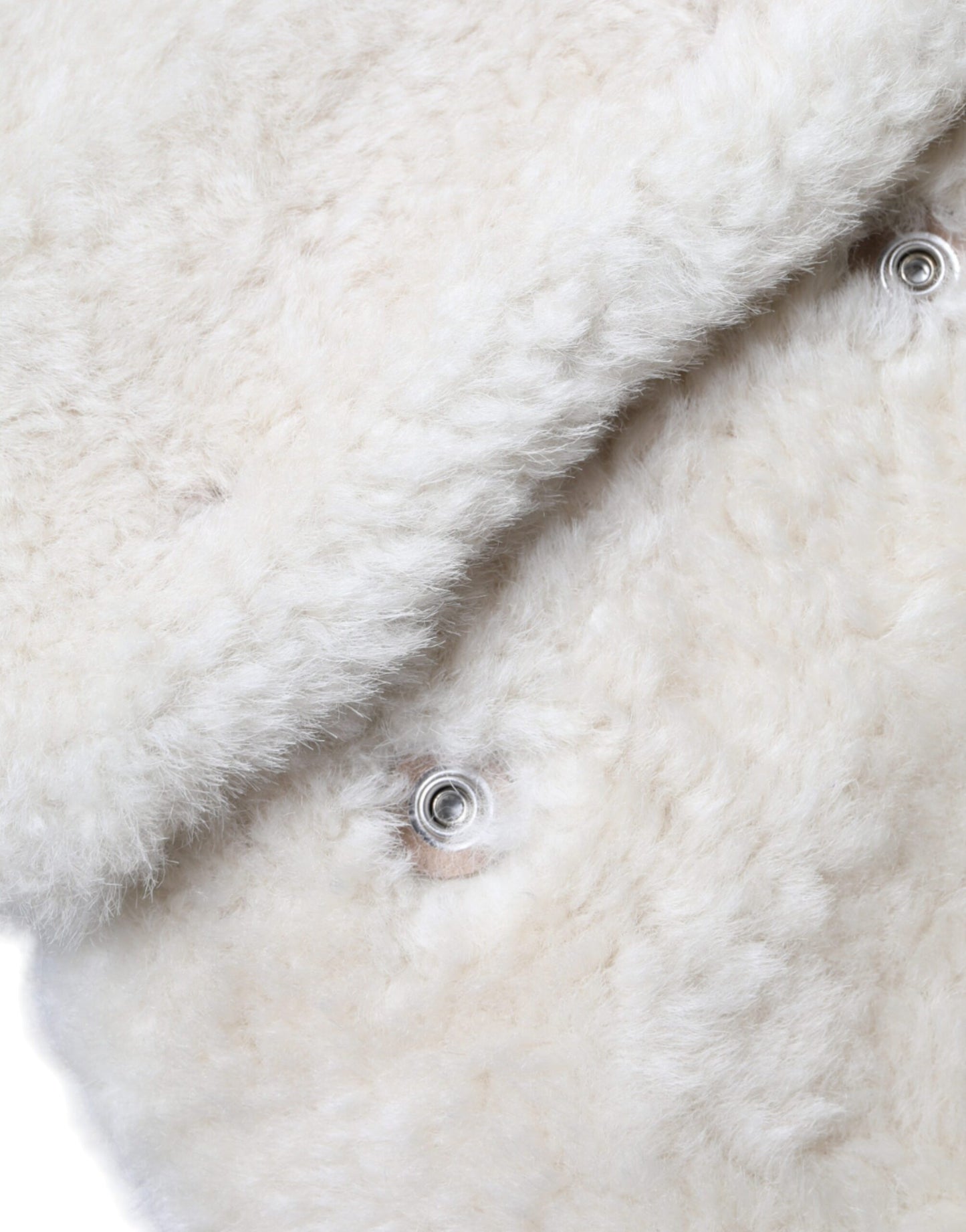 Burberry White WARRENFORD Shearling Leather Vest Coat Jacket $4720.00 Burberry Luzworld
