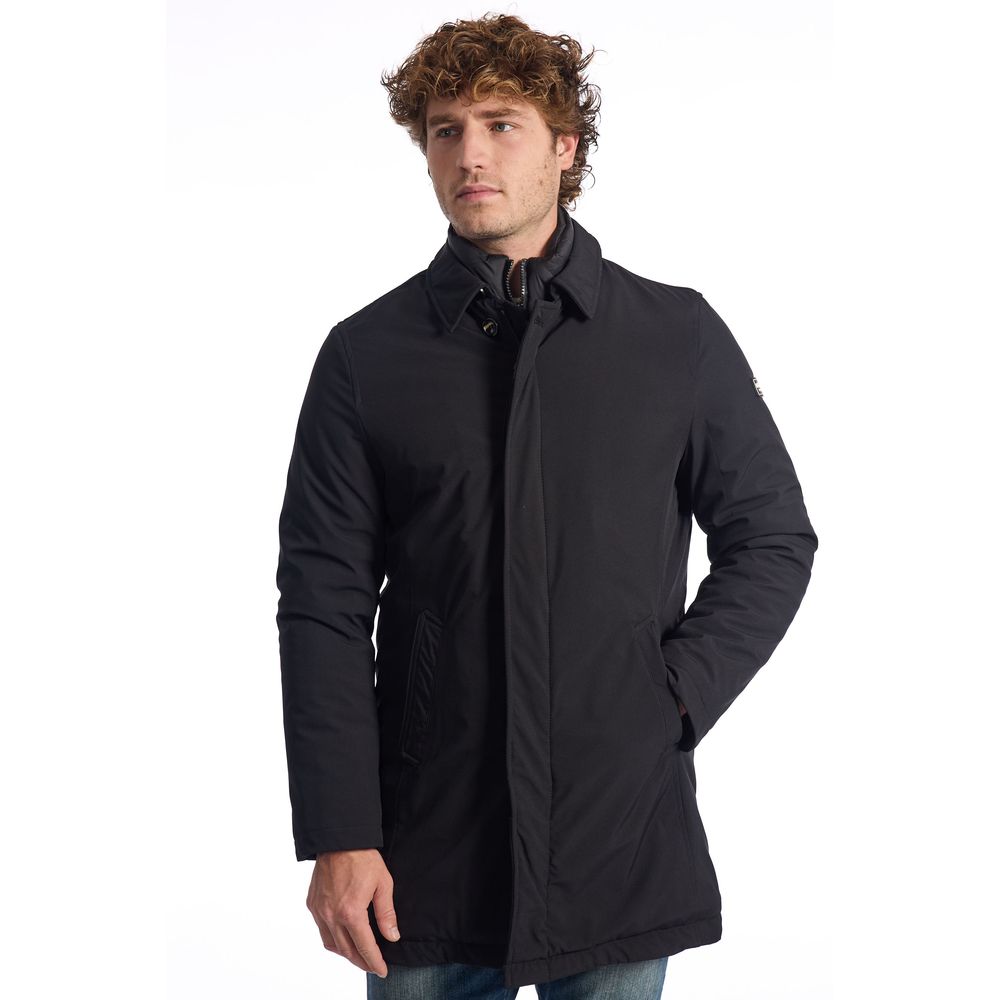 Baldinini Trend Black Polyester Jacket $742.00 Baldinini Trend Luzworld