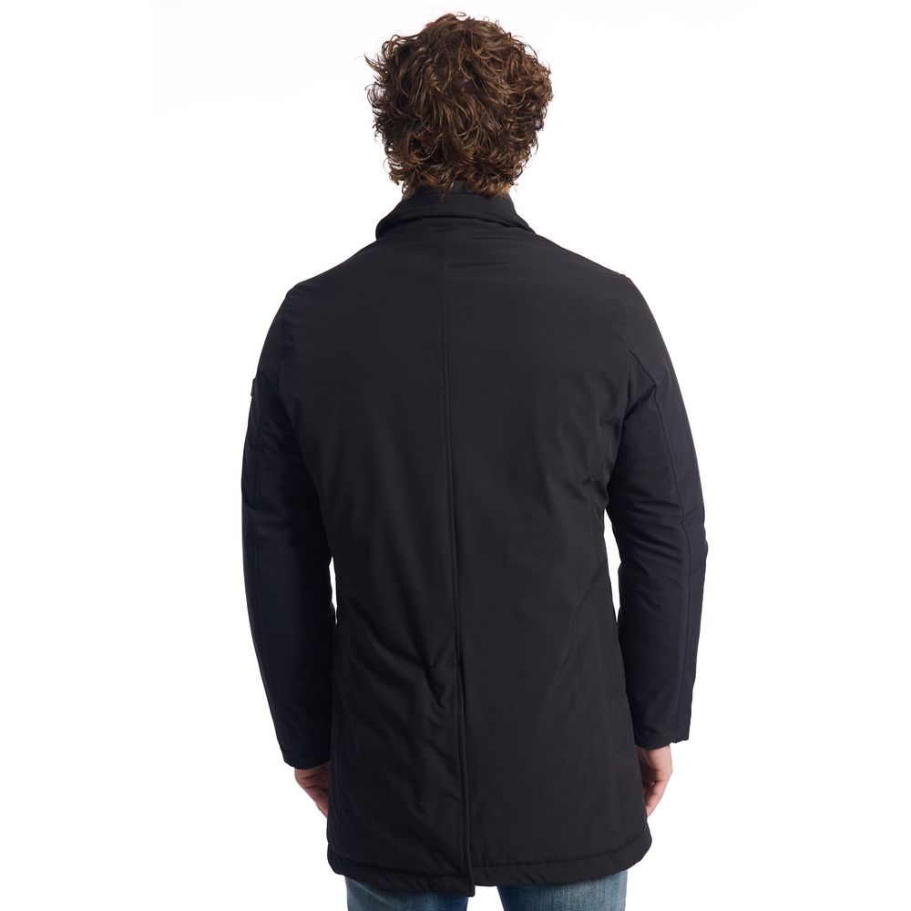 Baldinini Trend Black Polyester Jacket $742.00 Baldinini Trend Luzworld