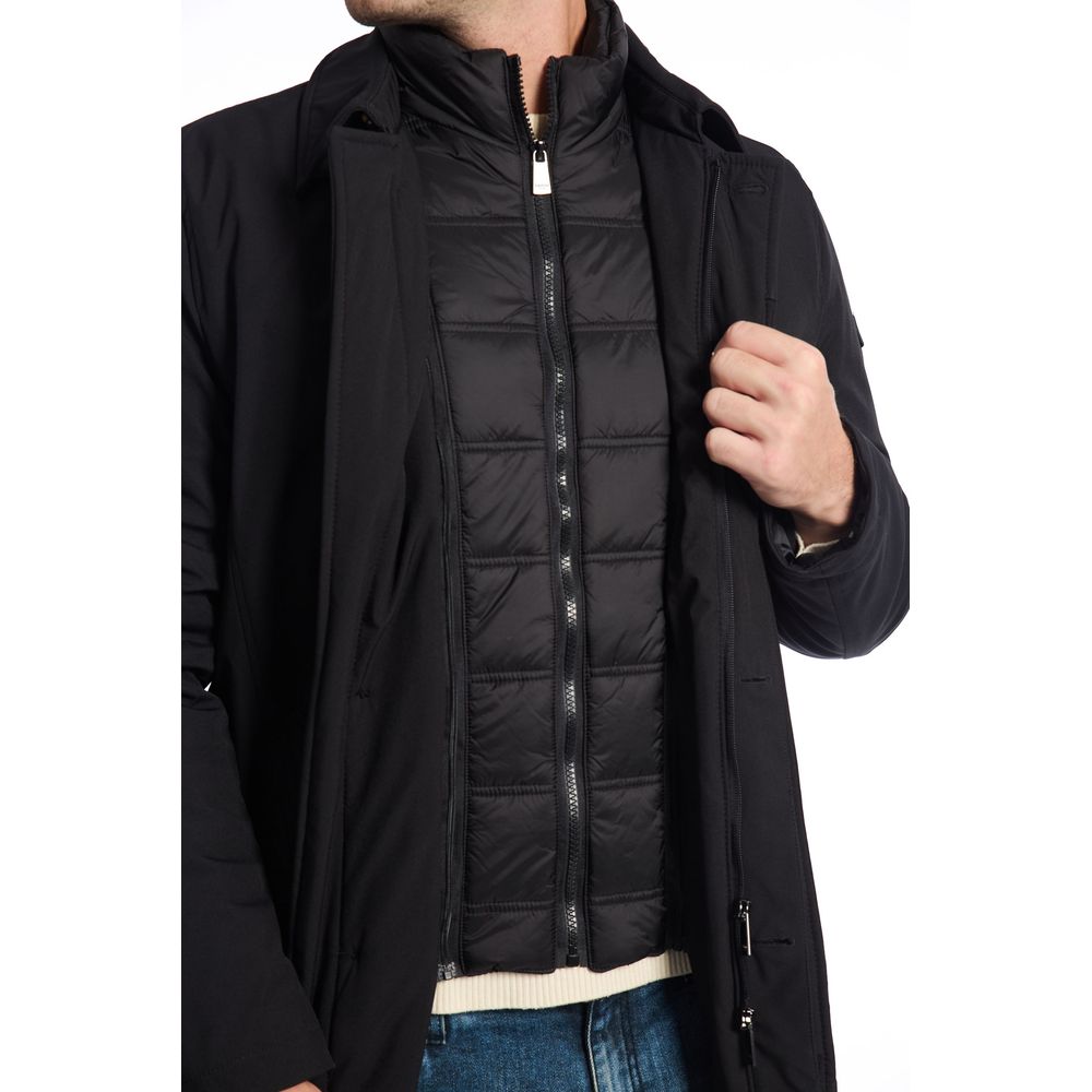 Baldinini Trend Black Polyester Jacket $742.00 Baldinini Trend Luzworld
