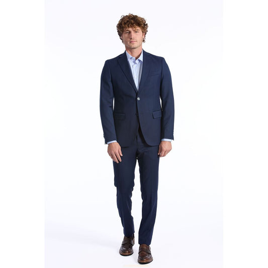 Baldinini Trend Blue Wool Men Suit $1614.00 Baldinini Trend Luzworld