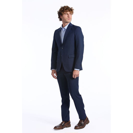Baldinini Trend Blue Wool Men Suit $1614.00 Baldinini Trend Luzworld