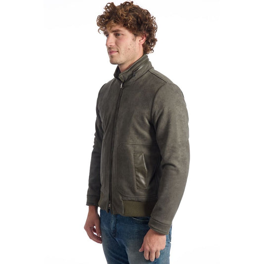 Roberto Pepe Luxury Green Eco Leather Men's Jacket $611.00 Roberto Pepe Luxury Luzworld