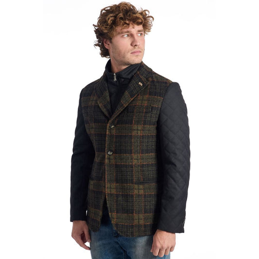 Roberto Pepe Luxury Brown Wool Men Jacket $737.00 Roberto Pepe Luxury Luzworld