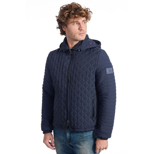 Roberto Pepe Luxury Blue Polyamide Men's Quilted Jacket $737.00 Roberto Pepe Luxury Luzworld