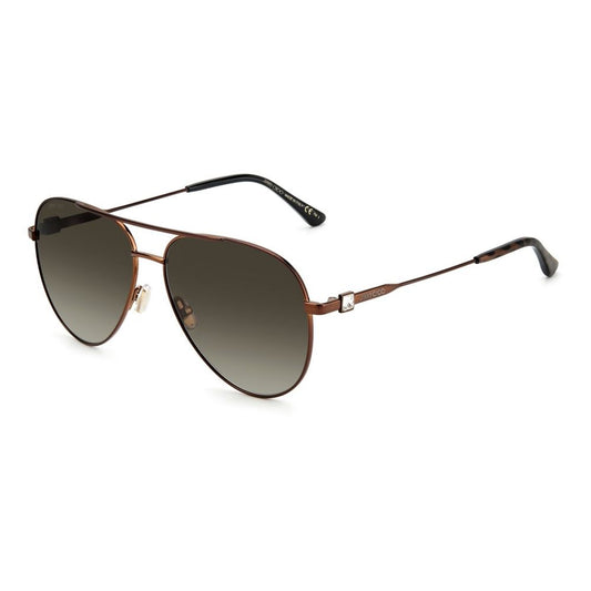 Jimmy Choo Brown Metal Sunglasses $527.00 Jimmy Choo Luzworld