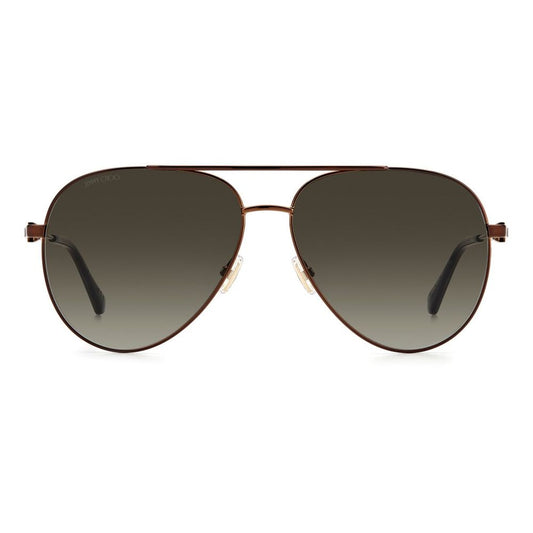 Jimmy Choo Brown Metal Sunglasses $527.00 Jimmy Choo Luzworld