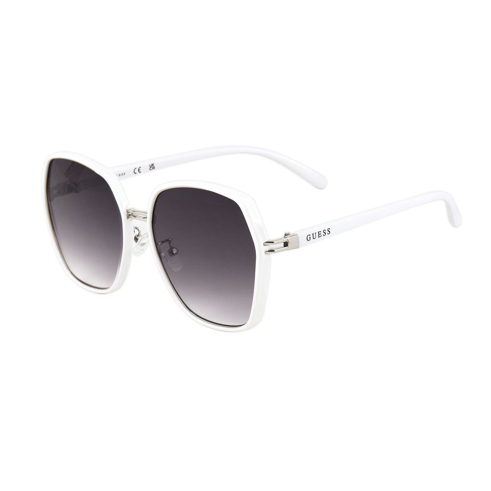 Guess White Metal Sunglasses $203.00 Guess Luzworld