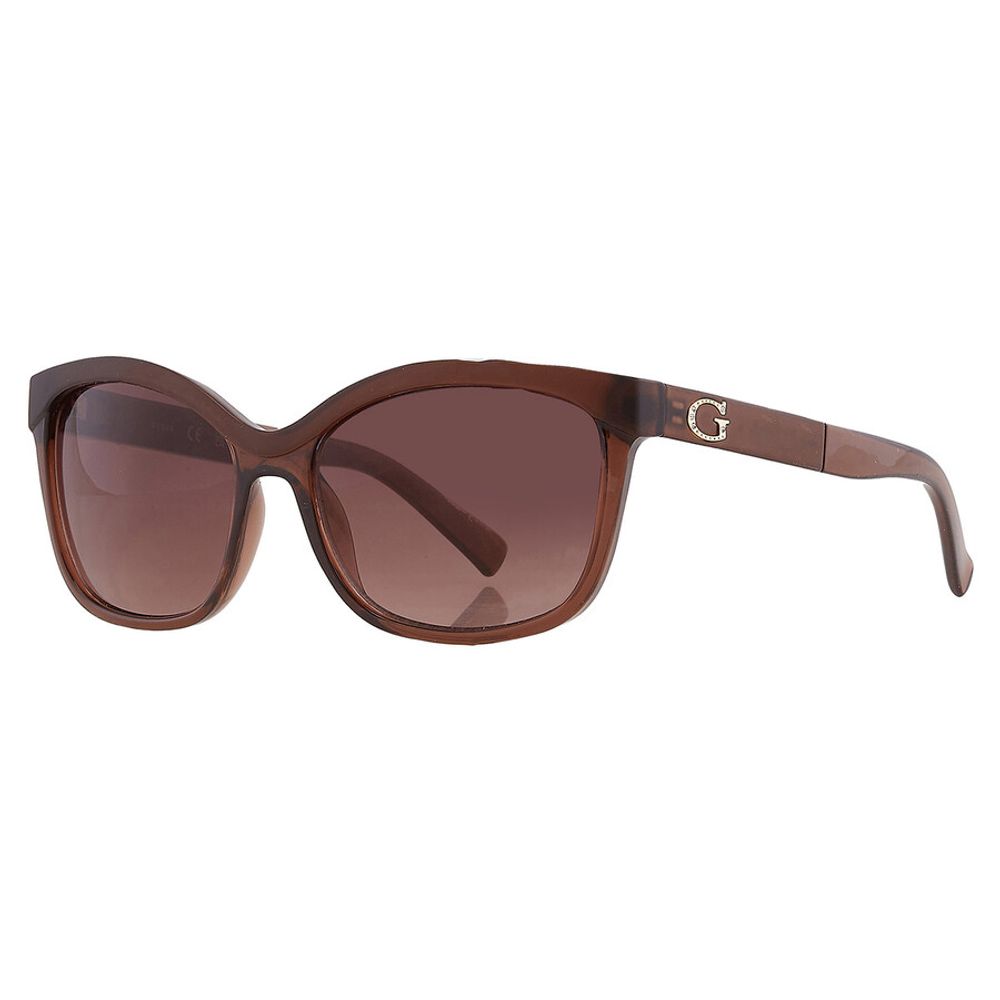 Guess Brown Resin Sunglasses $203.00 Guess Luzworld