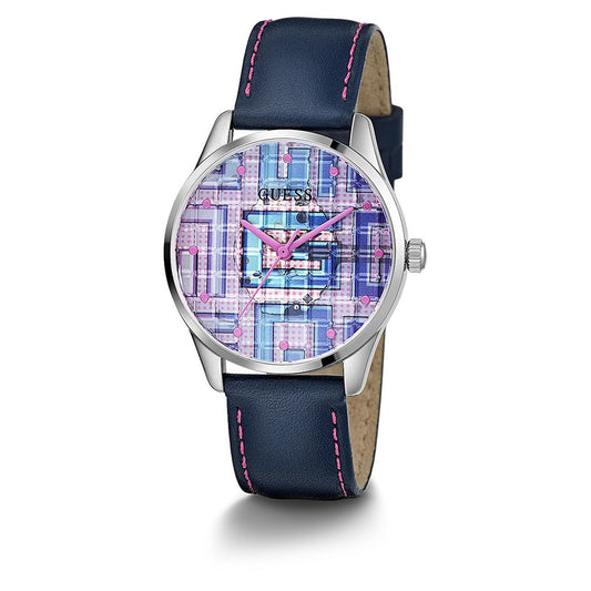 Guess Blue Leather Watch $221.00 Guess Luzworld
