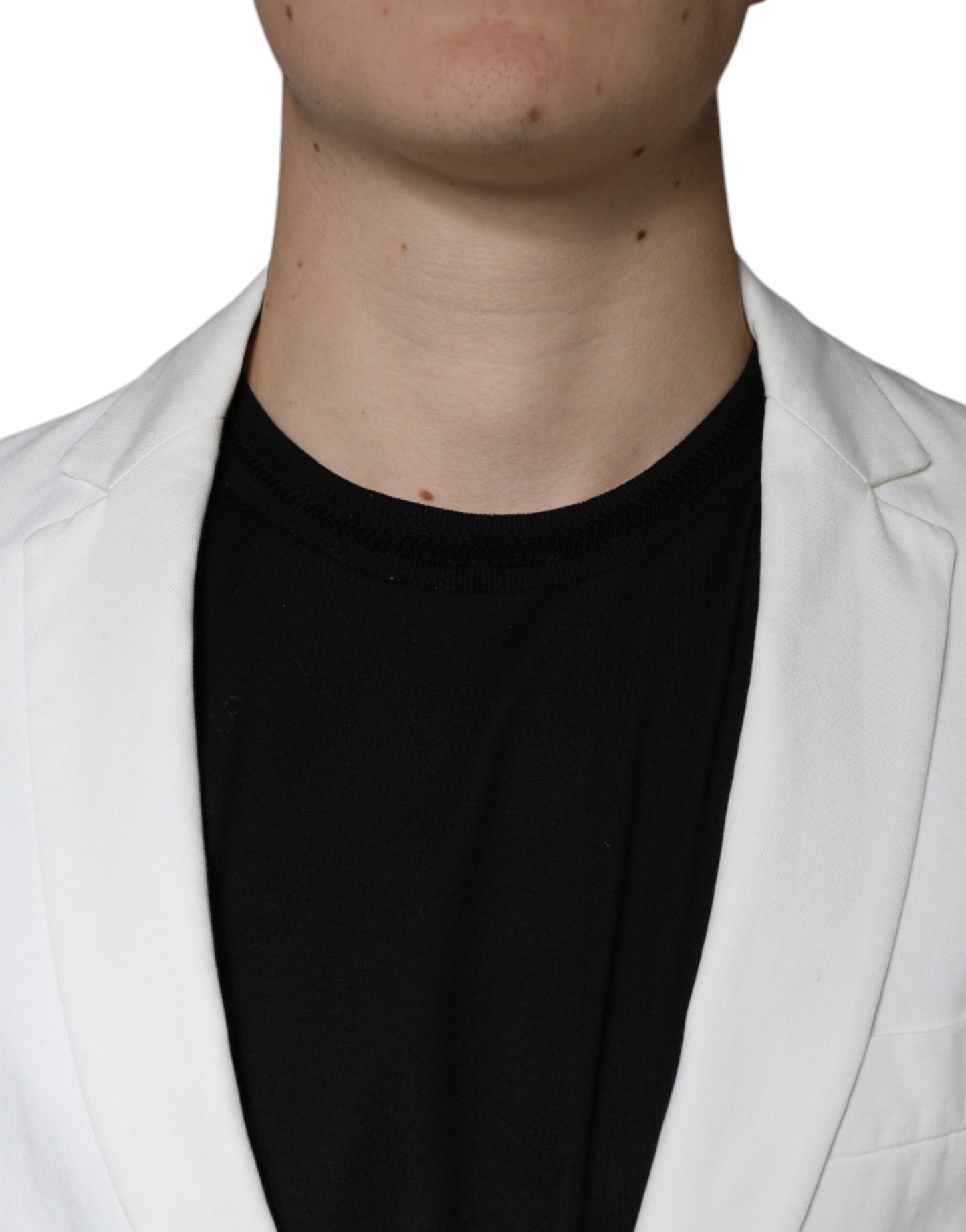 Dondup White Single Breasted One Button Dress Formal Blazer $1246.00 Dondup Luzworld