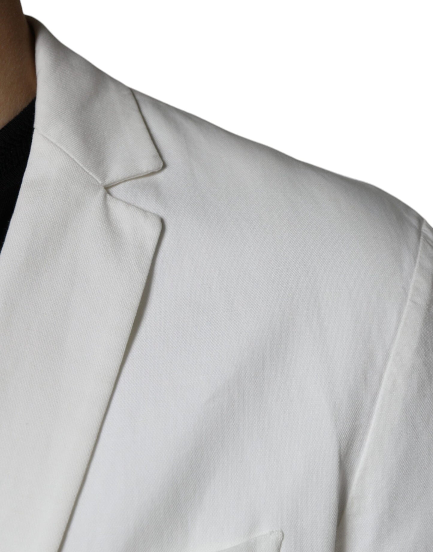Dondup White Single Breasted One Button Dress Formal Blazer $1246.00 Dondup Luzworld