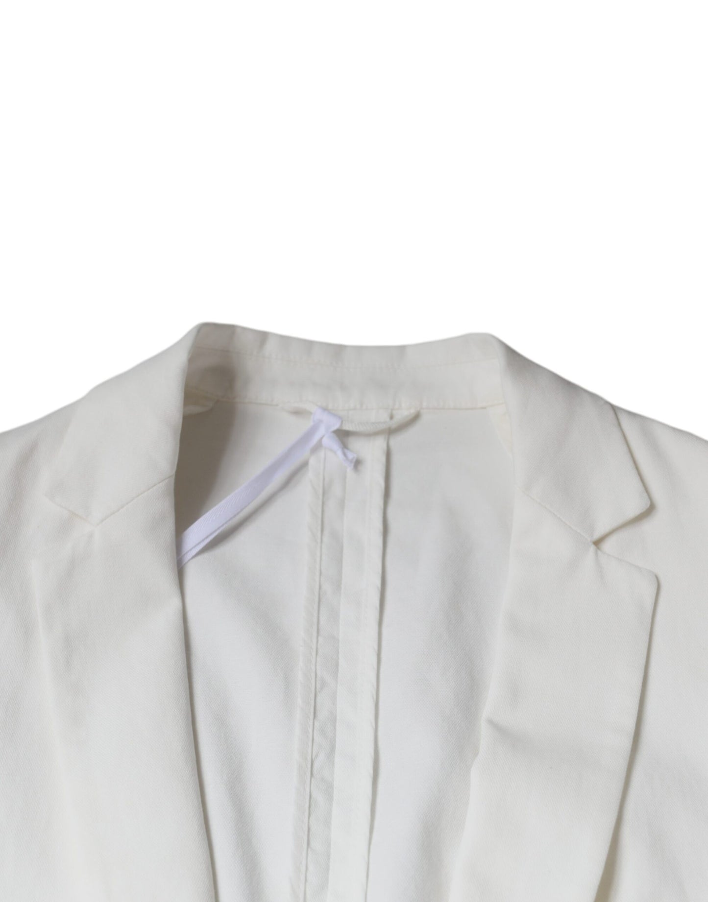 Dondup White Single Breasted One Button Dress Formal Blazer $1246.00 Dondup Luzworld