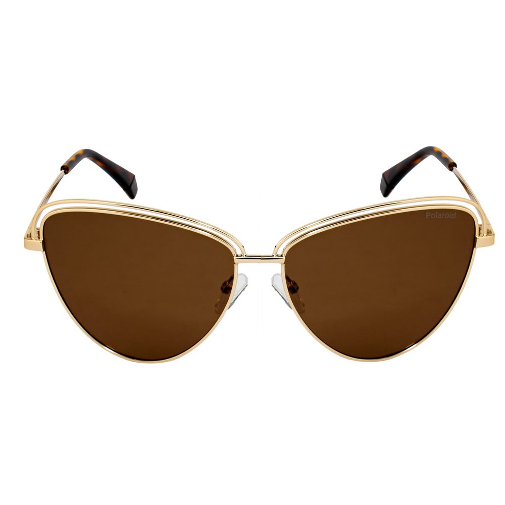 Polaroid Gold Metal Sunglasses $136.00 Polaroid Luzworld