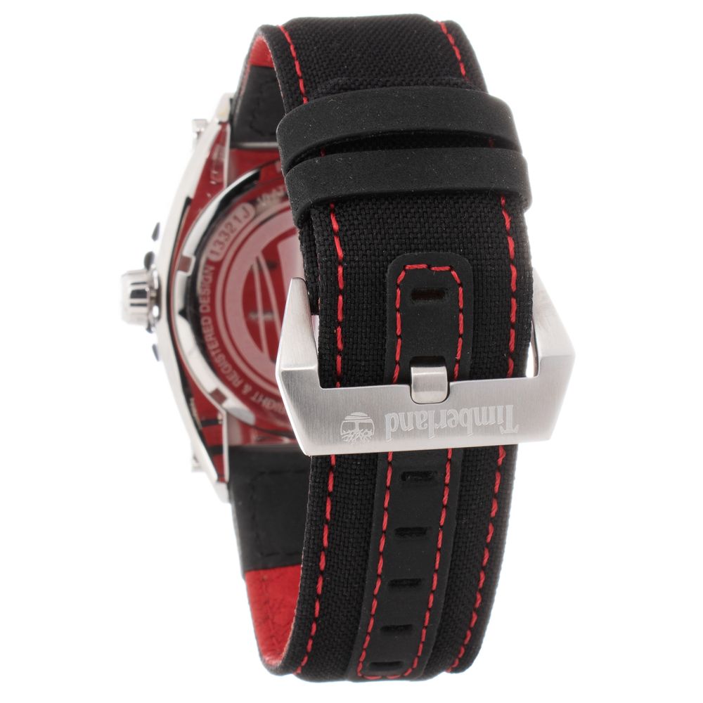 Timberland Black Leather Watch $250.00 Timberland Luzworld