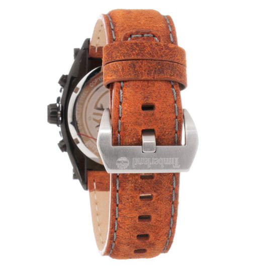 Timberland Brown Leather Watch $312.00 Timberland Luzworld