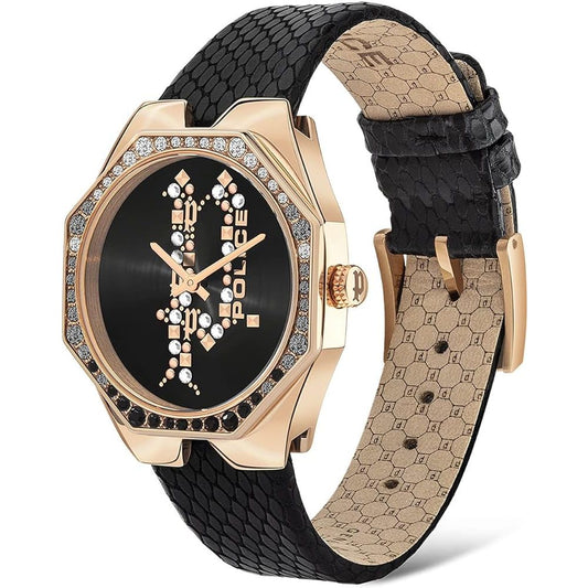 Police Black Leather Watch $349.00 Police Luzworld
