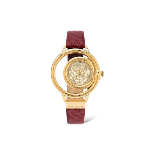 Police Red Leather Watch $293.00 Police Luzworld