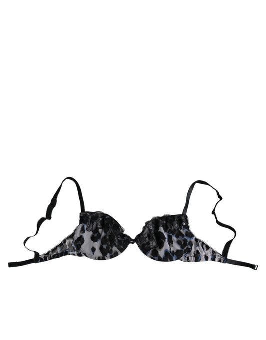Roberto Cavalli White Leopard Push Up Reggiseno Bra Underwear $594.00 Roberto Cavalli Luzworld