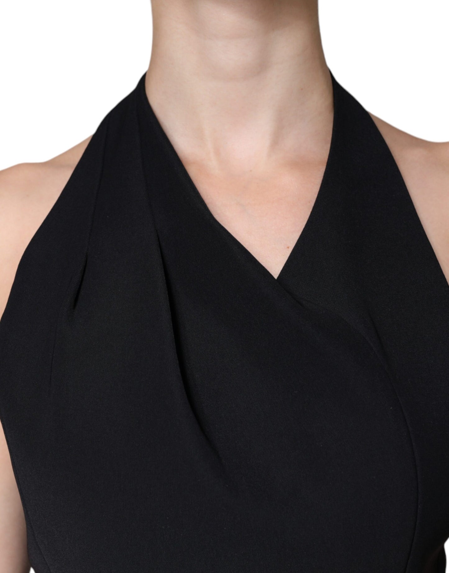 Emporio Armani Black Sleeveless Halter Sheath Long Gown Dress $1628.00 Emporio Armani Luzworld