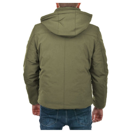 Yes Zee Green Nylon Men Jacket $274.00 Yes Zee Luzworld
