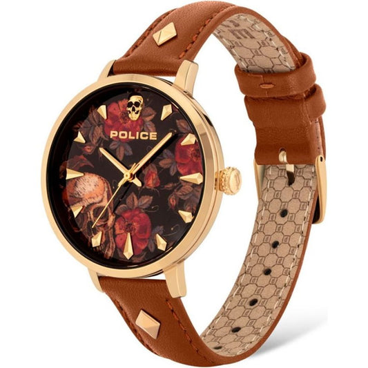 Police Brown Leather Watch $235.00 Police Luzworld