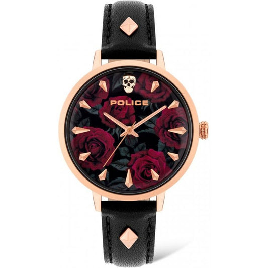 Police Black Leather Watch $235.00 Police Luzworld