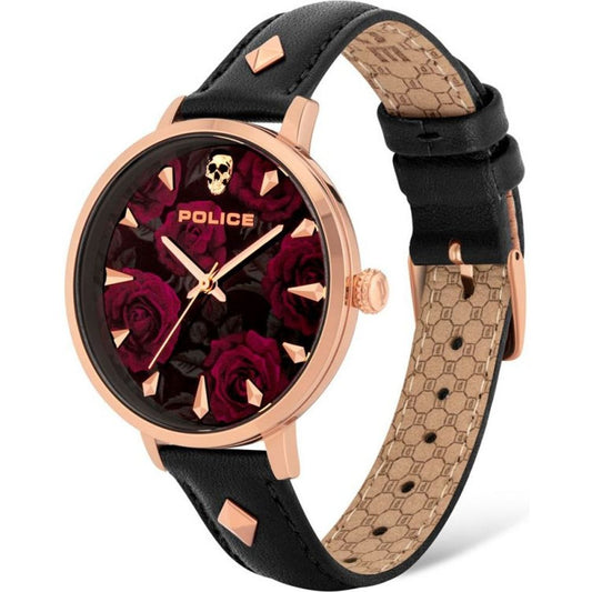 Police Black Leather Watch $235.00 Police Luzworld