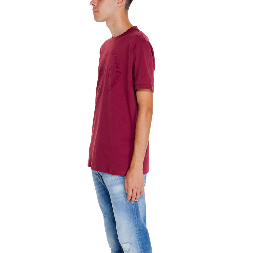 Armani Exchange Bordeaux Cotton T-Shirt $139.00 Armani Exchange Luzworld