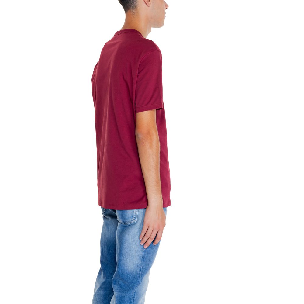 Armani Exchange Bordeaux Cotton T-Shirt $139.00 Armani Exchange Luzworld
