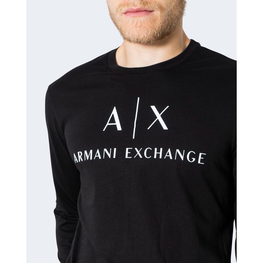Armani Exchange Black Cotton Long Sleeve $155.00 Armani Exchange Luzworld