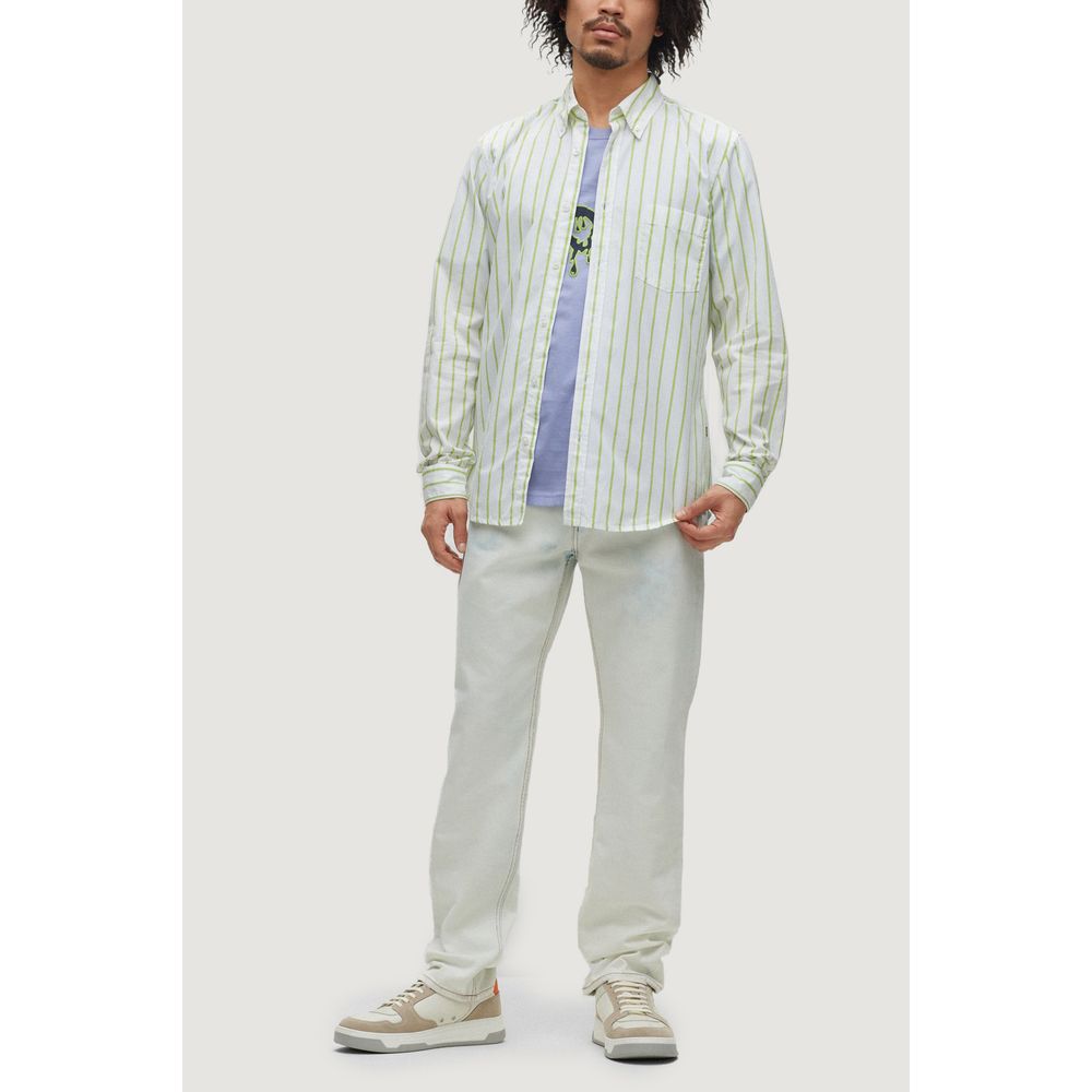 Hugo Boss Green Cotton Shirt $185.00 Hugo Boss Luzworld