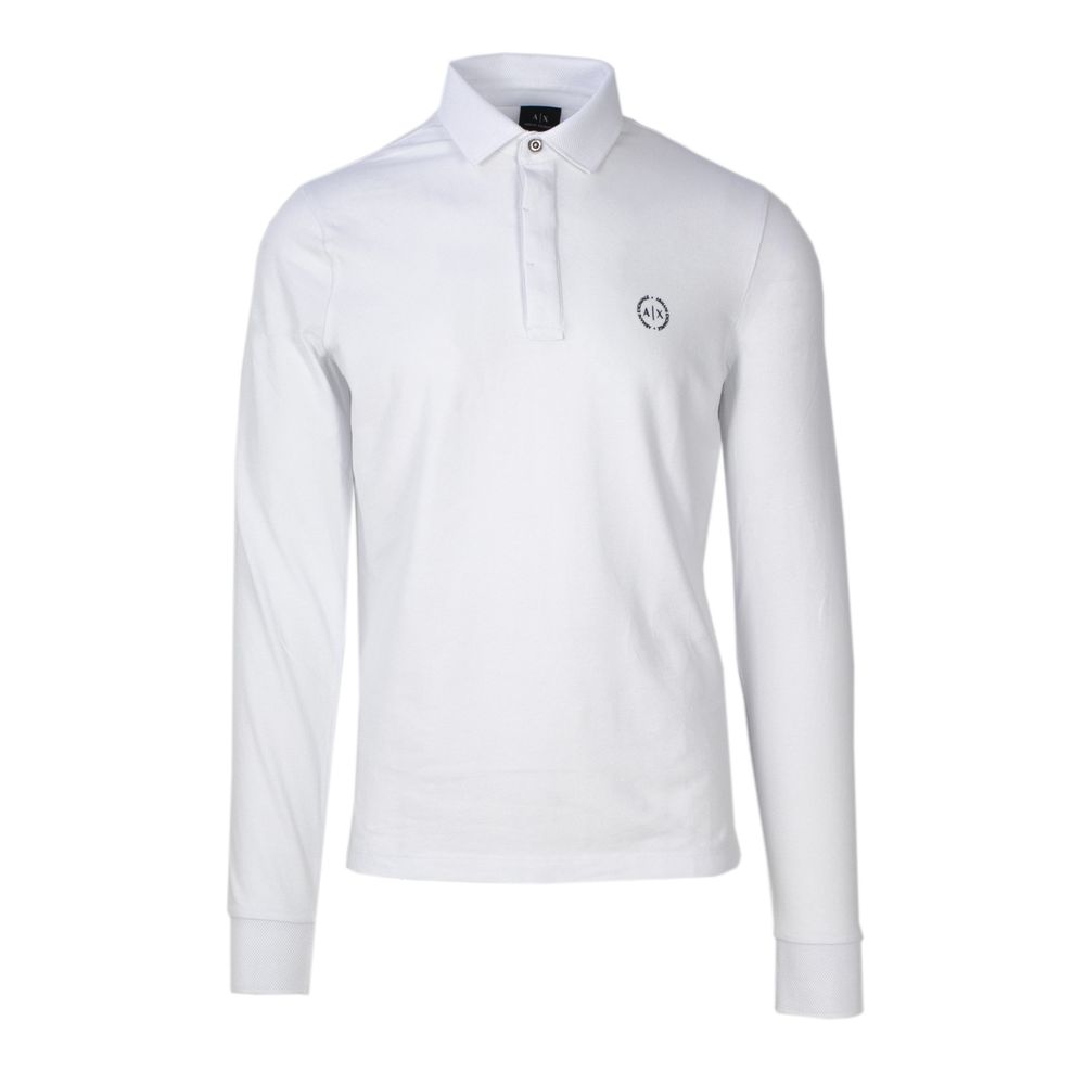 Armani Exchange White Cotton Long Sleeve $165.00 Armani Exchange Luzworld