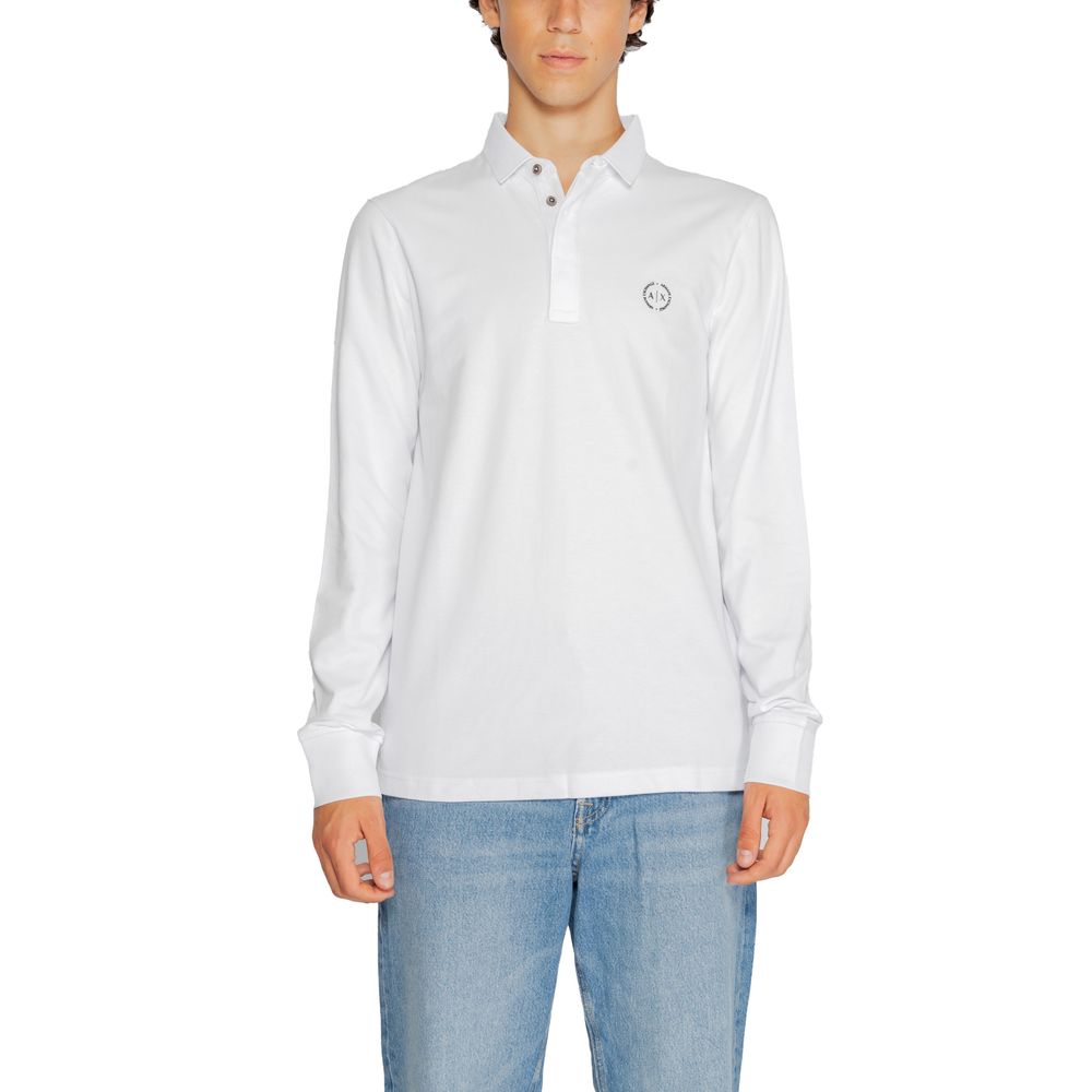 Armani Exchange White Cotton Long Sleeve $165.00 Armani Exchange Luzworld