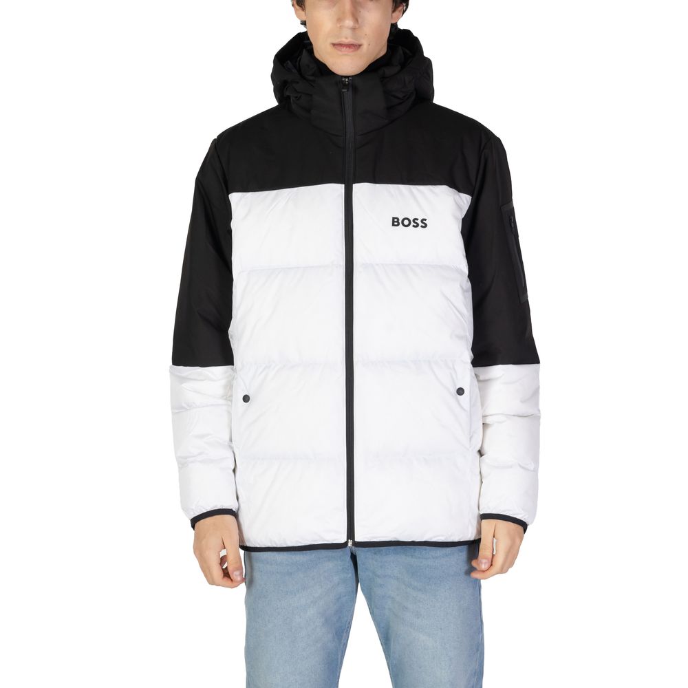 Hugo Boss White Recycled Polyester Jackets & Coat $890.00 Hugo Boss Luzworld