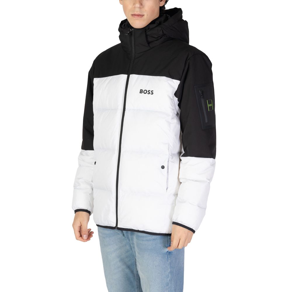 Hugo Boss White Recycled Polyester Jackets & Coat $890.00 Hugo Boss Luzworld