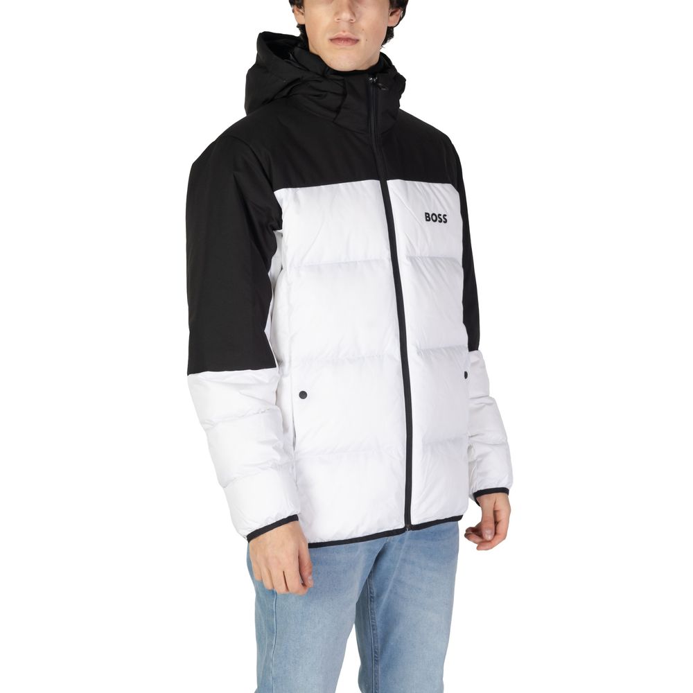 Hugo Boss White Recycled Polyester Jackets & Coat $890.00 Hugo Boss Luzworld