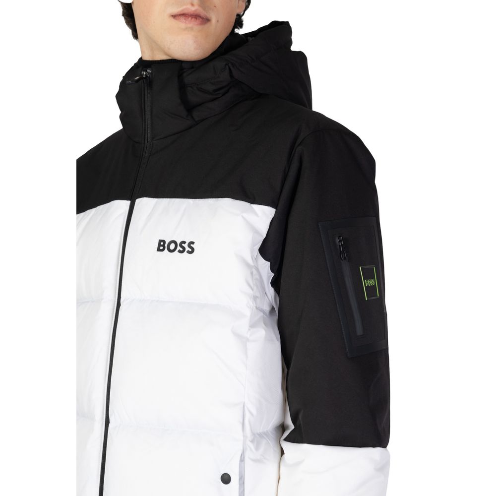 Hugo Boss White Recycled Polyester Jackets & Coat $890.00 Hugo Boss Luzworld