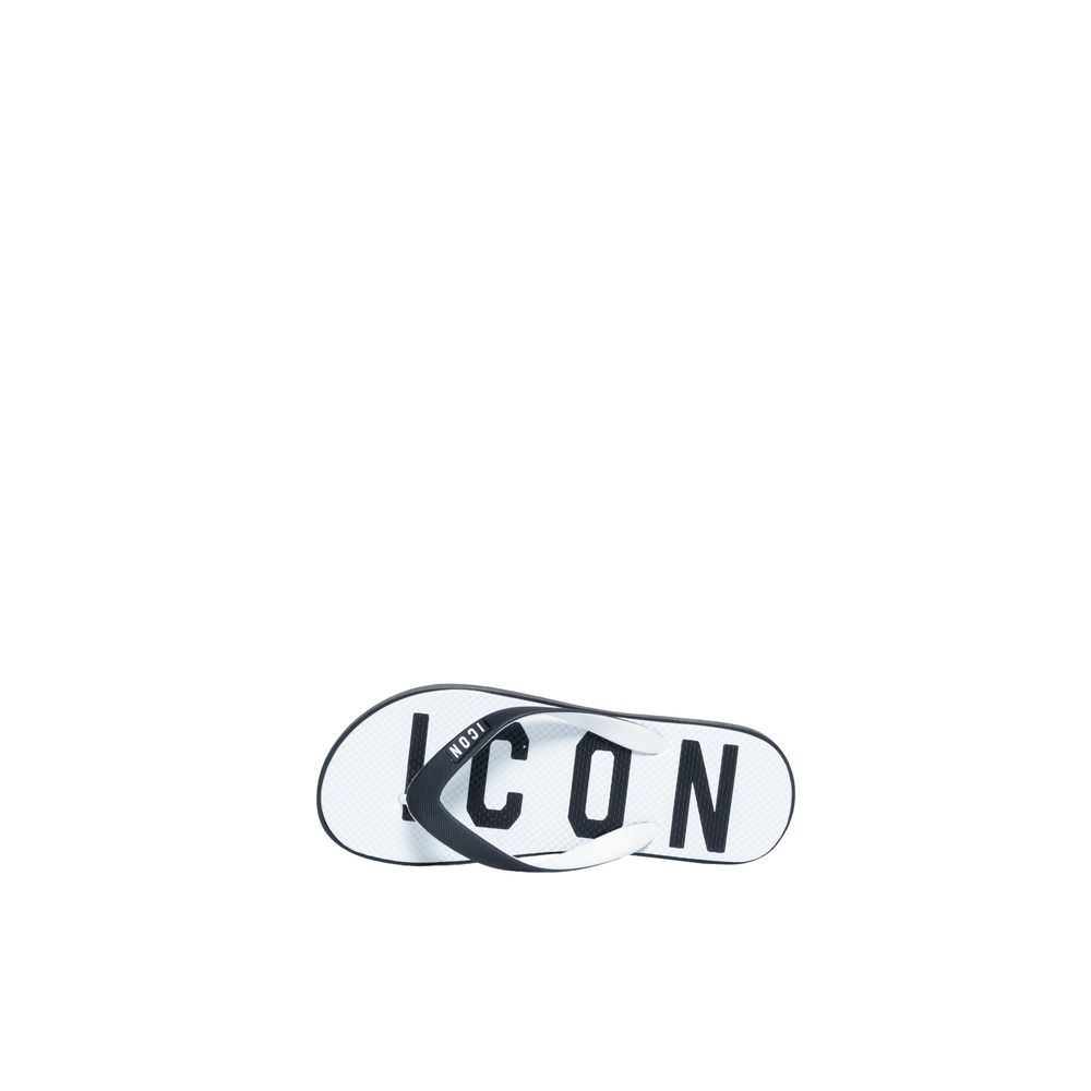 Icon White Rubber Flip-Flop Sandal $116.00 Icon Luzworld