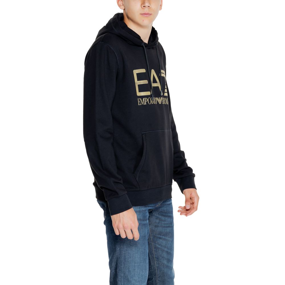 EA7 Emporio Armani Black Cotton Hoody $243.00 EA7 Emporio Armani Luzworld