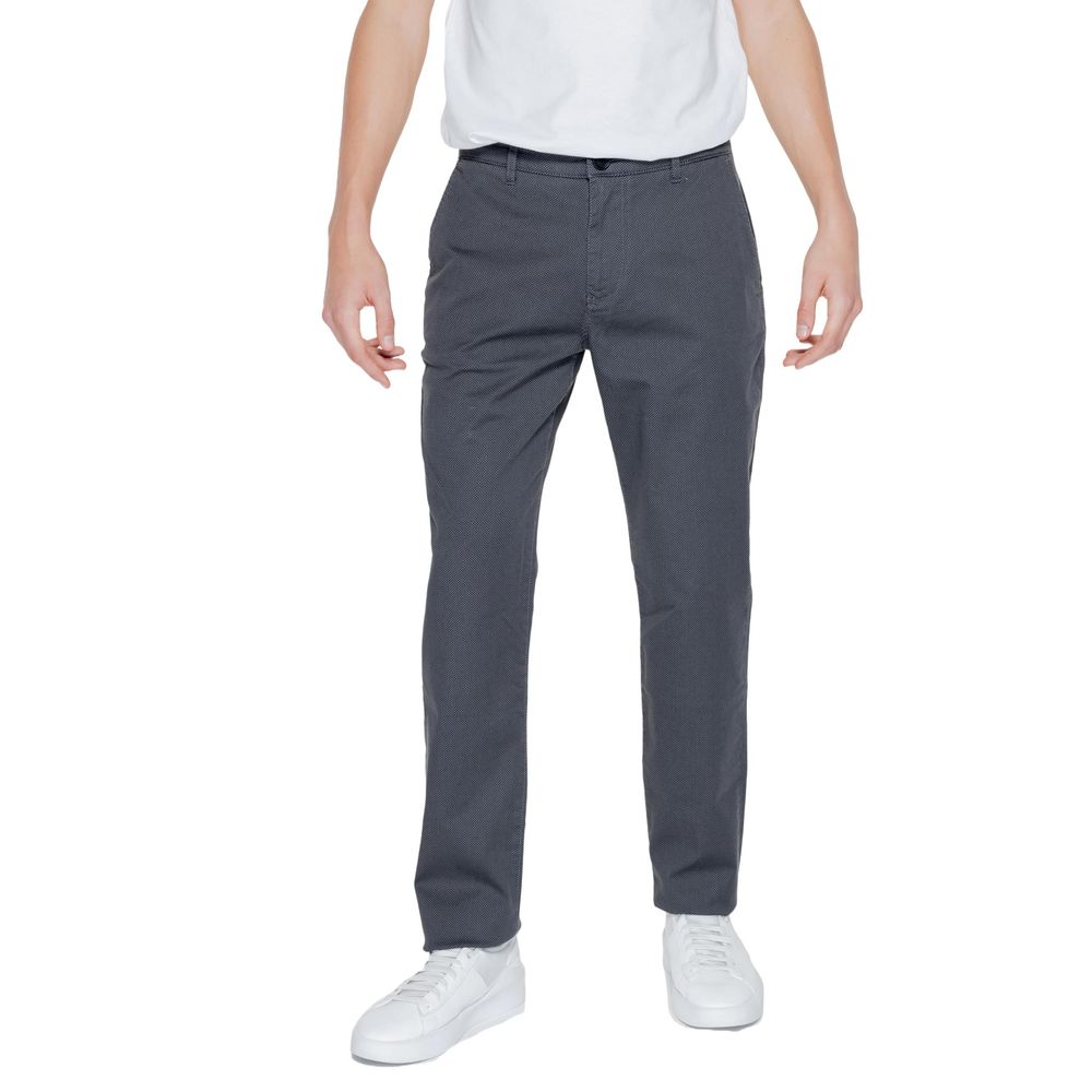 Armani Exchange Black Cotton Pant $260.00 Armani Exchange Luzworld
