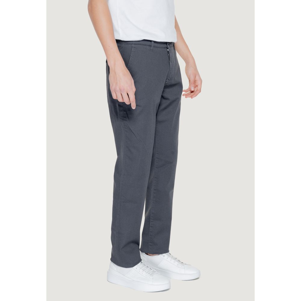 Armani Exchange Black Cotton Pant $260.00 Armani Exchange Luzworld